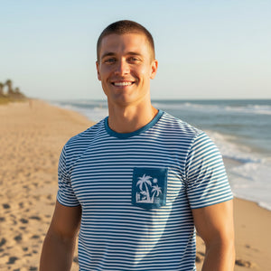 Coastal Striped Pocket Tee