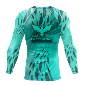 Find Your Coast® Fish Town Rash Guard UPF 50+
