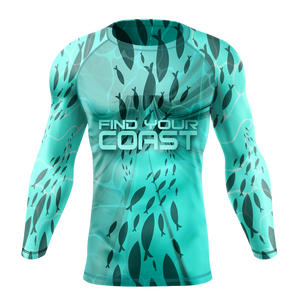 Find Your Coast® Fish Town Rash Guard UPF 50+