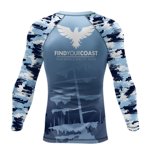 Find Your Coast® Ghosted Rash Guard UPF 50+