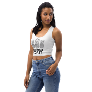 Find Your Coast® Pineapple Cropped Tank Top