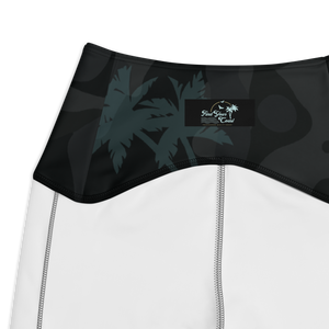 CoastFlex Crossover Palm Camo Leggings with Dual Pockets