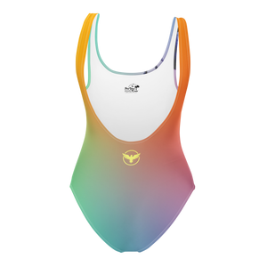 Rainbow Palm One-Piece UPF Swimsuit
