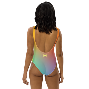 Rainbow Palm One-Piece UPF Swimsuit