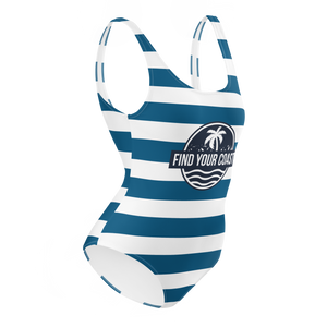 Find Your Coast® Striped One-Piece Swimsuit