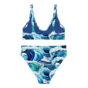 Waves Recycled High Waisted Bikini Set