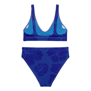 Find Your Coast® Royal Recycled High Waisted Bikini Set