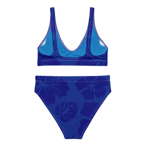 Royal Bloom Recycled High Waisted Bikini Set