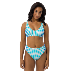 Wave Places Recycled High Waisted Bikini Set