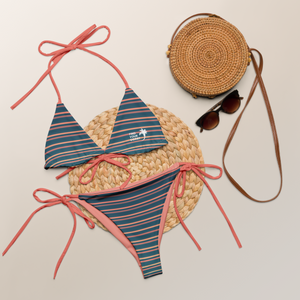 Find Your Coast® Harbor Stripe UPF 50 Recycled Bikini