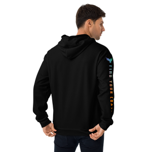 Find Your Coast® Rainbow Sleeve Recycled Hoodie