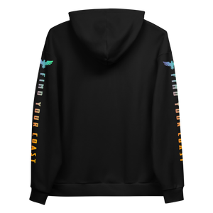 Find Your Coast® Rainbow Sleeve Recycled Hoodie