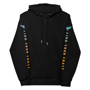 Find Your Coast® Rainbow Sleeve Recycled Hoodie