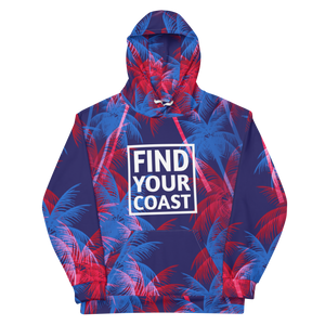 Find Your Coast® Palm Print Recycled Hoodie