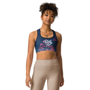 Moisture Wicking Victory Sports Bra (white & black piping)
