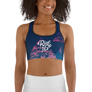 Moisture Wicking Victory Sports Bra (white & black piping)