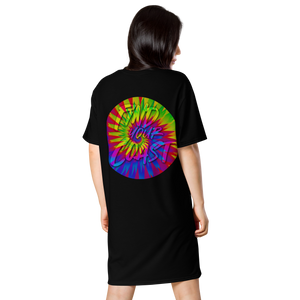 Find Your Coast® Tye Dye Casual Summer Tee Dress