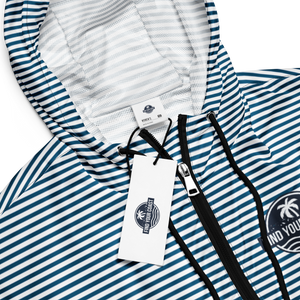Women's Cropped Coastal Striped Windbreaker