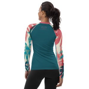 Find Your Coast® Palm Season Sleeve Rash Guard UPF 50+