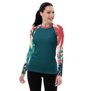 Find Your Coast® Palm Season Sleeve Rash Guard UPF 50+