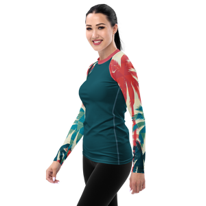 Find Your Coast® Palm Season Sleeve Rash Guard UPF 50+