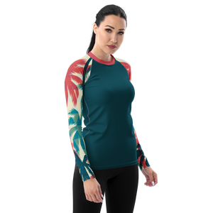 Find Your Coast® Palm Season Sleeve Rash Guard UPF 50+