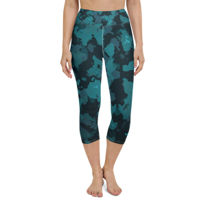 Women's CoastFlex Sport Ocean Camo Capri Leggings