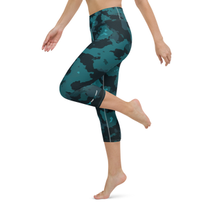 Women's CoastFlex Sport Ocean Camo Capri Leggings