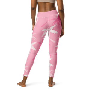 CoastFlex Sport Pink Palms Leggings