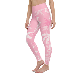 CoastFlex Sport Pink Palms Leggings