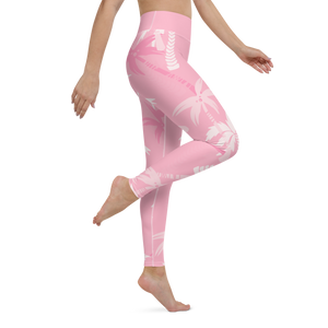 CoastFlex Sport Pink Palms Leggings