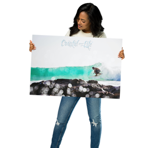 Coastal Life® Surf on Glossy Metal