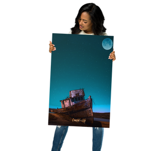 Coastal Life® Shipwreck on Glossy Metal (Includes Digital Download Option)