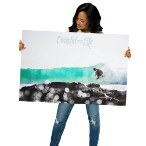 Coastal Life® Surf on Glossy Metal