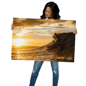 Coastal Life® Freedom Surf on Glossy Metal (Includes Digital Download Option)