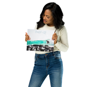 Coastal Life® Surf on Glossy Metal