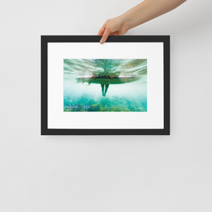 Coastal Life® Surf Matte Paper Framed Poster With Mat Board