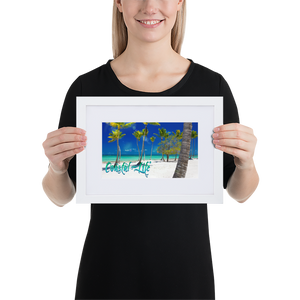 Coastal Life® Palms Matte Paper Framed Poster With Mat Board