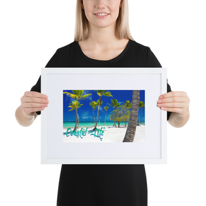 Coastal Life® Palms Matte Paper Framed Poster With Mat Board
