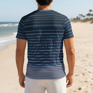 Everyday Tropical Stripes Pocket Tee
