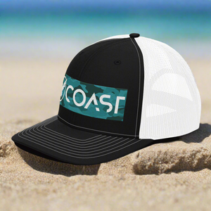 Find Your Coast® Aqua Camo Trucker Hats
