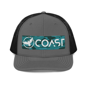 Find Your Coast® Aqua Camo Trucker Hats