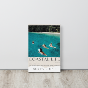 Breaking News Coastal Life Thin Canvas, Digital Download Available