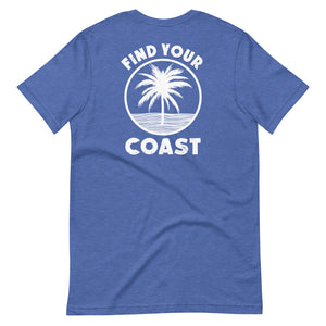 Find Your Coast® Palms Coastal Comfort Back Print Tees