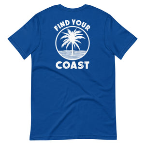 Find Your Coast® Palms Coastal Comfort Back Print Tees