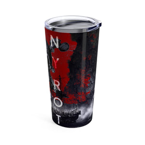 FYC Life Stainless Steel Jolly Roger 20 oz Tumbler FIND YOUR COAST  CO