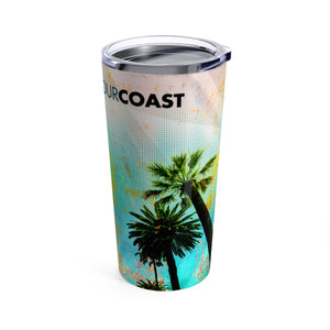 FYC 20 oz Stainless Steel Beach Art Tumbler FIND YOUR COAST CO