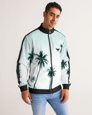 Men's Palm Made Track Jacket w/Striped-Sleeve FIND YOUR COAST CO