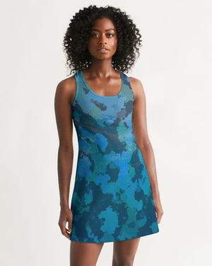 Women's Ocean Camo Casual Racerback Dress FIND YOUR COAST CO