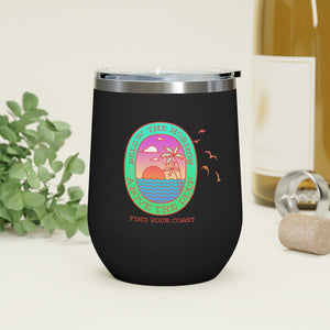 Below the Horizon FYC 12oz Insulated Wine Tumbler FIND YOUR COAST CO